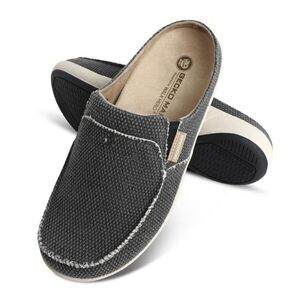 Gecko Man‎ Men's Canvas Slippers Brown Size 10 NWT in packaging